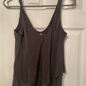 Silk grey cropped S